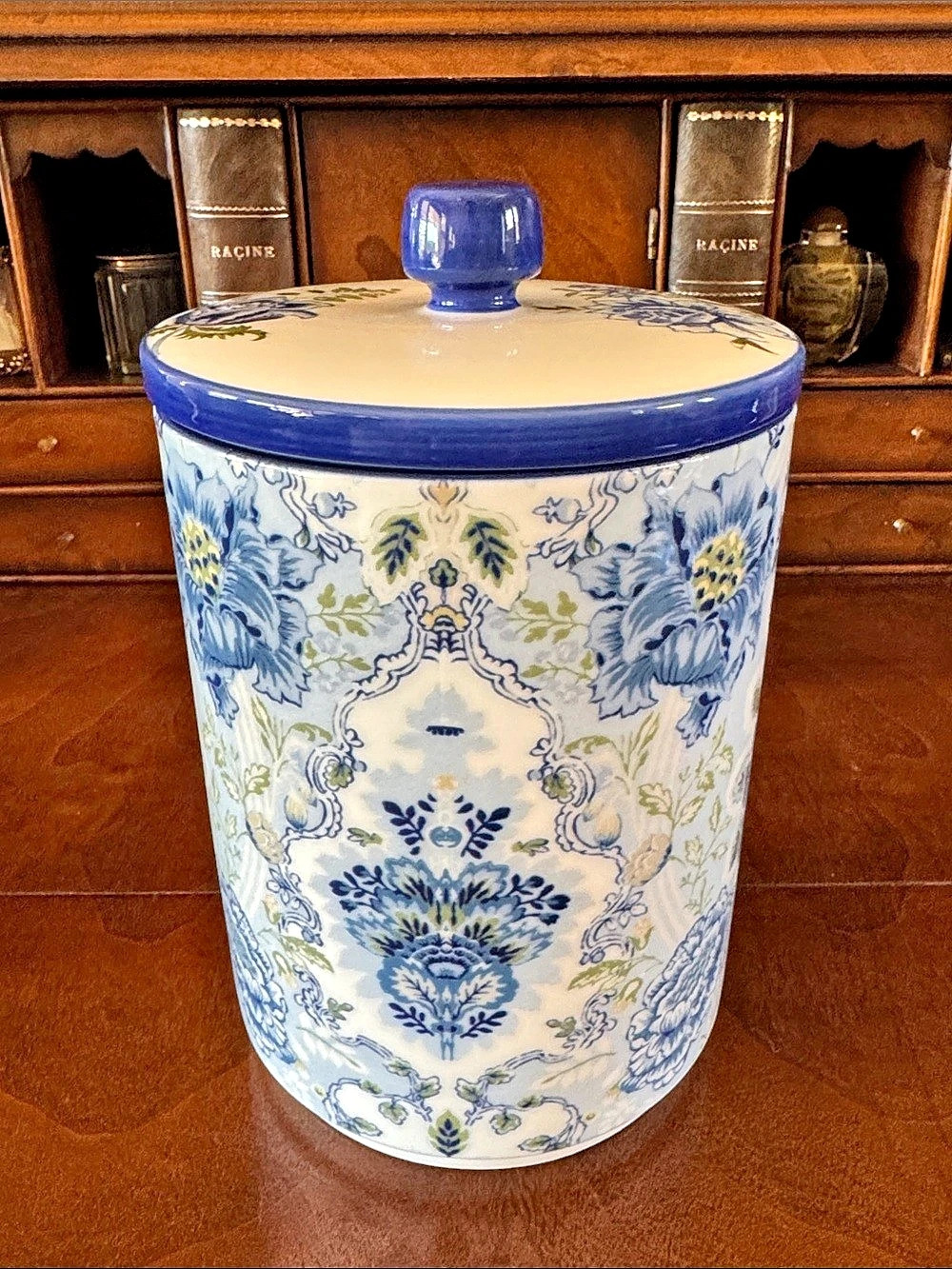 Kravet x Pottery Barn Arboretum Large Stoneware Canister - NWT!